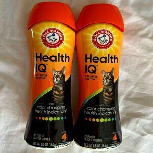 2X  Arm & Hammer Health IQ Cat Litter Additive Color Health Indicators 6.5oz